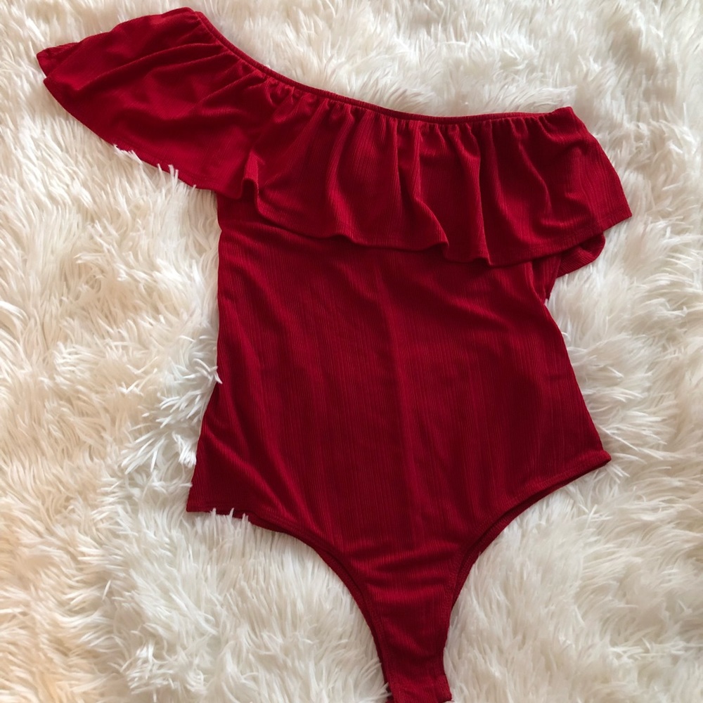 Red bodysuit